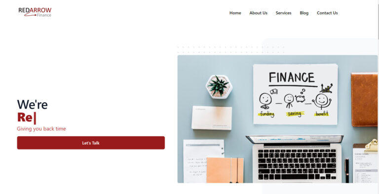An Image of Red Arrow Loans Website